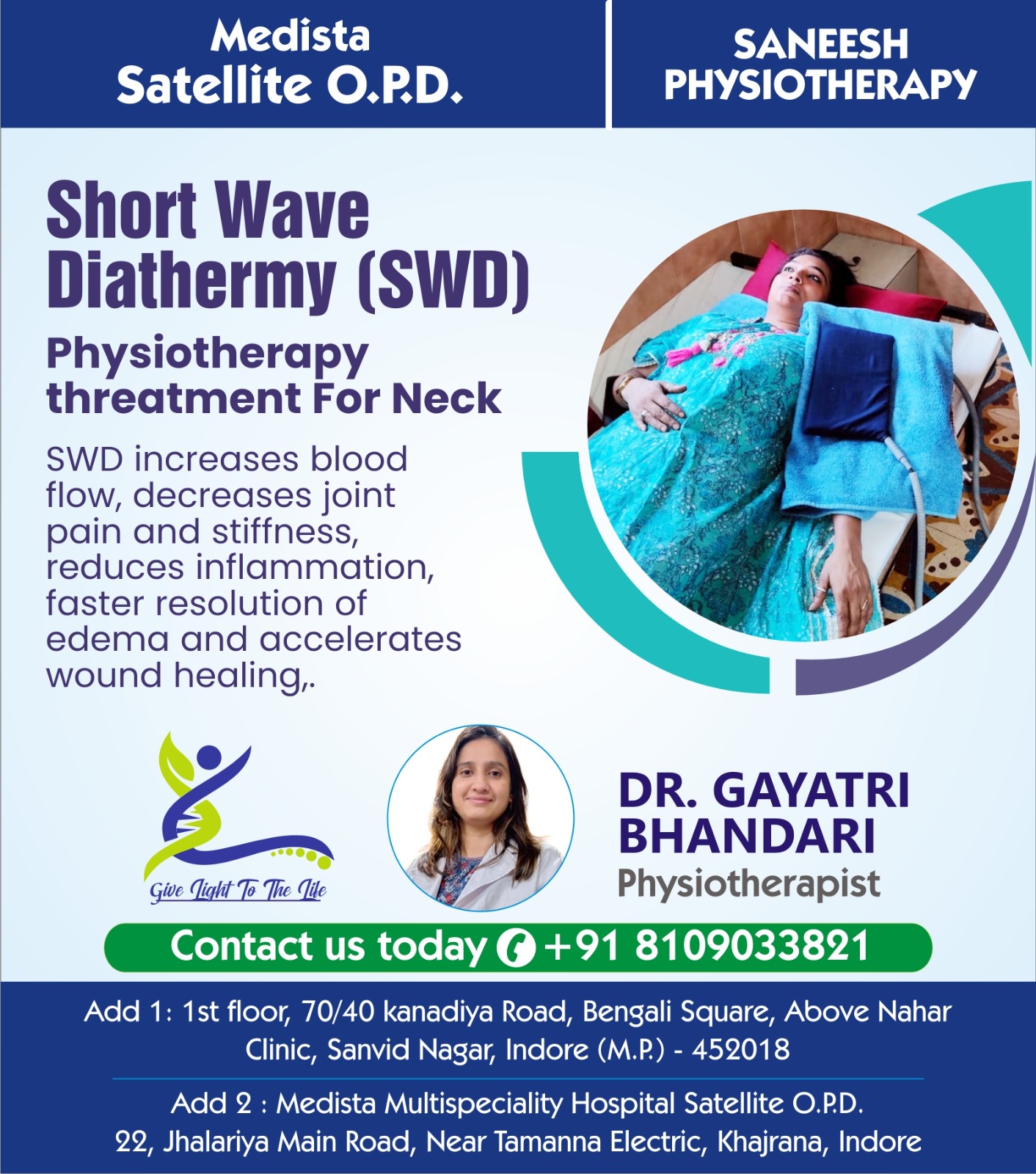 SWD Physiotherapy for Neck Pain Treatment in Indore 